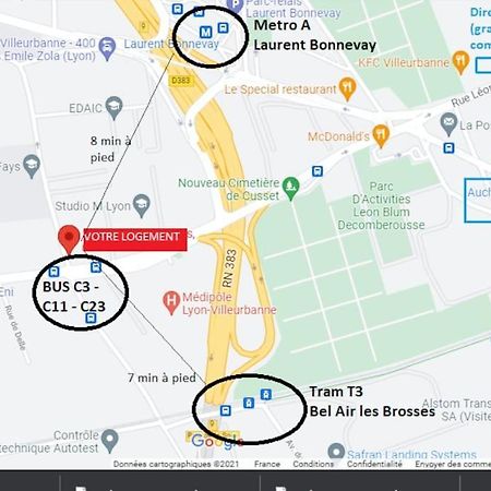 Appartement Renove Pour 6 Avec Parking Villeurbanne Bagian luar foto