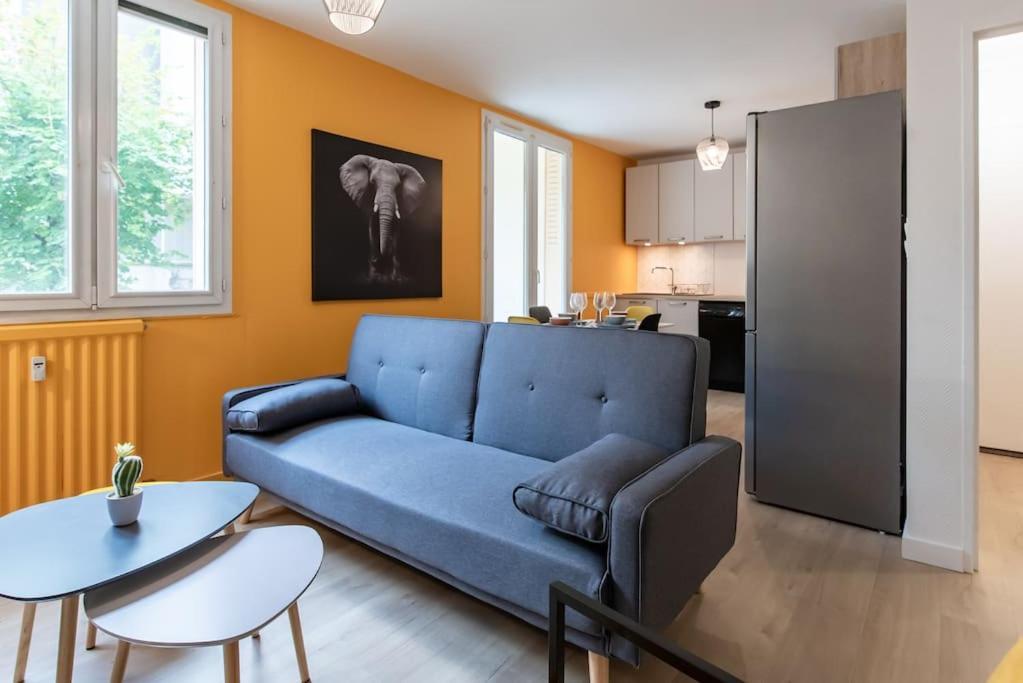 Appartement Renove Pour 6 Avec Parking Villeurbanne Bagian luar foto