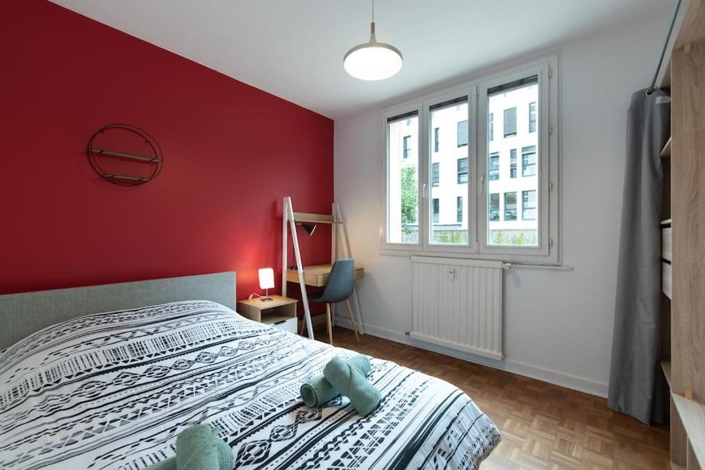 Appartement Renove Pour 6 Avec Parking Villeurbanne Bagian luar foto